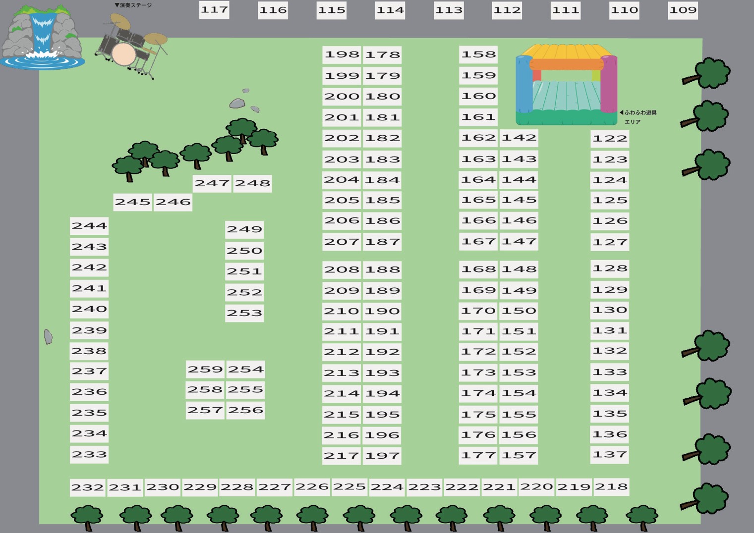会場マップ（南側エリア）